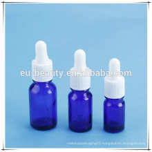 White bulb white closure dropper cap essential oil bottle